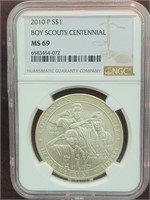 2010P Boy Scout Centenial NGC MS69 US Dollar