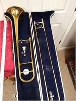 trombone with case