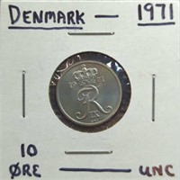 Uncirculated 1971, Denmark coin