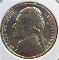 Uncirculated 1984 d. Jefferson nickel