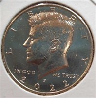 Uncirculated 2022P Kennedy half dollar