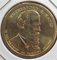 Uncirculated Rutherford b. Hayes presidential $1