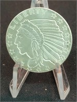 1/4oz .999 Fine Silver Indian / Eagle Round