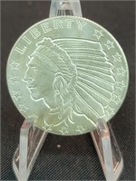 1/4oz .999 Fine Silver Indian / Eagle Round