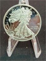 1/4oz .999 Fine Silver Liberty / Eagle Round