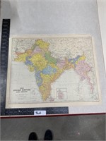Old map, the Indian Empire, and CEYLON