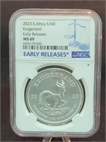 2023 S African $1KR Krugerrand Early Release MS69