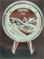 2021 Congo 20 Franc 1oz Fine Silver Quetzalcoatlus