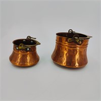 Copper & Brass Handle Cauldrons