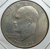 1976 by centennial Eisenhower dollar