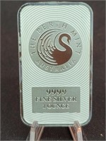 Australian Perth Mint 1oz .9999 Fine Silver Bar