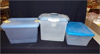 (3) Storage Containers