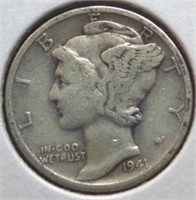 1941 Mercury dime