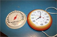 Clock & Thermometer