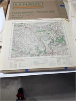 Old map, 1952 CARTE De France CHATEAUDUN