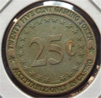 Gold Star casino 25 cent gaming token