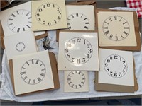 Paper clock faces