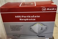 N95 Particulate Respirator (40 boxes of 20/box)