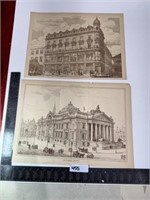 Old art renderings the Architect 1874