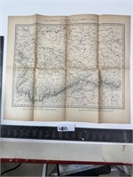 Old map CARTE GENERALE DUTHEATRE DE LA GUERRERO