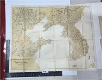 Old map, theater of operations, Japan, China war