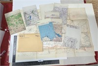 World War I French armies Maps collection of old