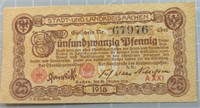 1918 German Bank note