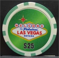 Las Vegas $25 poker chip