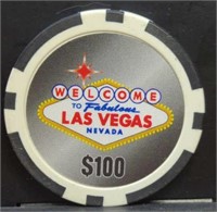 Las Vegas $100 poker chip