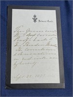 Dated 1883 Balmoral Castle letter stationary