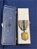 Military Neatest cadet in box Award Medal ribbon
