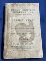 1908 German Army (English) field regulations book
