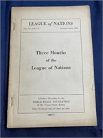 1920 League of Nations book
