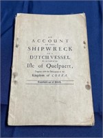 Shipwreck of a Dutch vessel translated to English