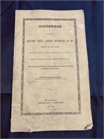 1843 religious Discourse book Bishop of New York