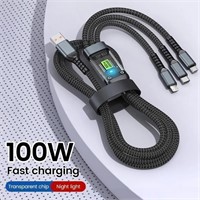 3-in-1 100W 5A Fast Charging USB charger