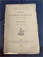 1928 The novel of Tristan in French Poem of the