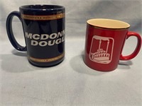 McDonnell Douglas and Boatman's bank mugs