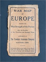 War map of Europe travelers insurance company