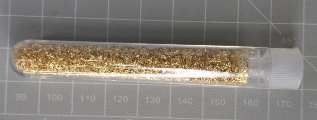 5ml vial of 24k gold flakes