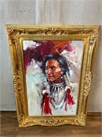 Replica Art on Canvas "Portrait of Indian"