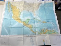 Map Mexico, Central America West Indies national