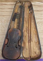 Antique  violin and case