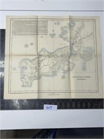 Vintage Navy map, the regent’s sword peninsula,