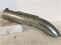 Vintage 16-inch Chrome Plated Exhaust Pipe