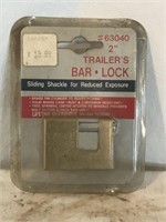 Eagle Trailers 2-inch Brass Bar Lock