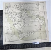 Old map ARABIA 1921