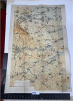 Old map the battle of ARRAS SPRING 1917 survey