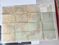 OLD MAP JAPAN YEAR BOOK 1936 MAP