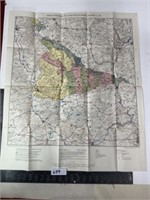 Old map AMERICAN OPERATION N THE ST MIHIEL REGION